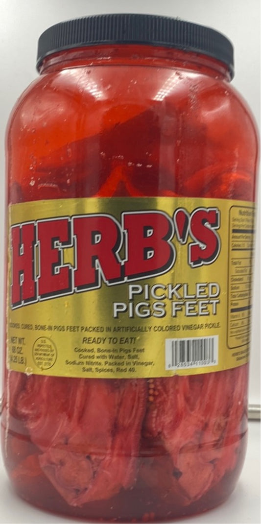 Herb’s Pickled Pigs Feet