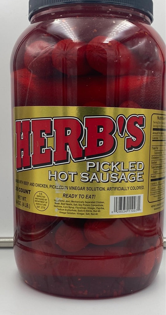 Herb’s Pickled Hot Sausage