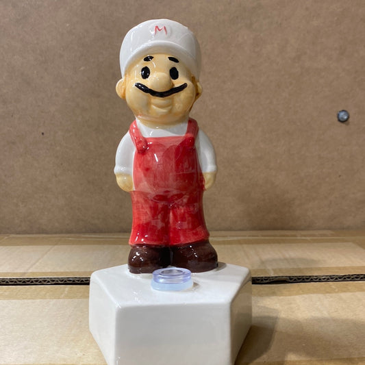 Medium Ceramic M Man w/ Pipe